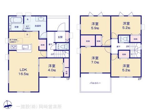 リーブルガーデン碧南第６７棚尾本町 間取り3