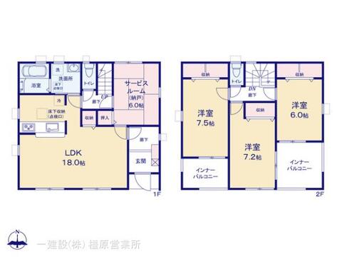 リーブルガーデン上牧町中筋出作３期 間取り1