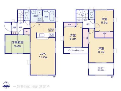 リーブルガーデン上牧町中筋出作３期 間取り5