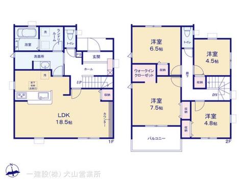 リーブルガーデン各務原市第3各務おがせ町 間取り1