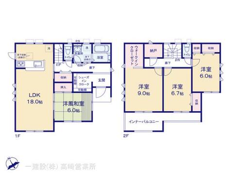 リーブルガーデン高崎金古町第５ 間取り1