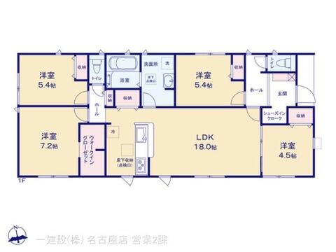 リーブルガーデン稲沢市平和町法立北瀬古第３ 間取り3