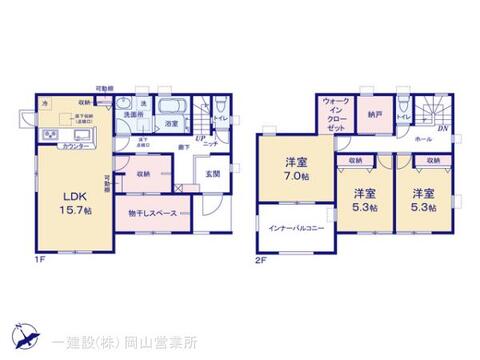 リーブルガーデン倉敷市真備町川辺 間取り1