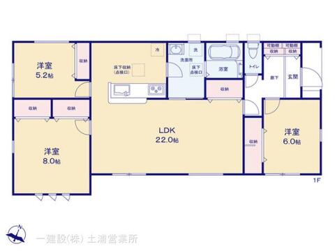 リーブルガーデン第2石岡市下林 間取り1