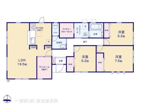 リーブルガーデン奈良法蓮町２５期 間取り1