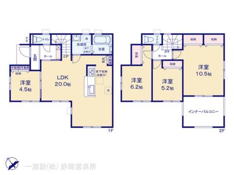 リーブルガーデン葵区美川町2期 間取り1