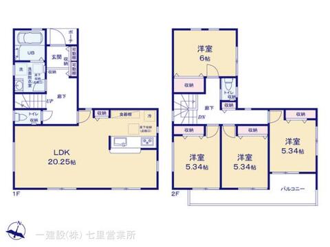 リーブルガーデン西区西新井 間取り1