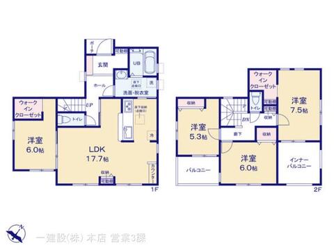 リーブルガーデン新座市あたご 間取り1