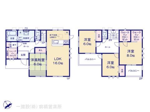 リーブルガーデン前橋市樋越町第４ 間取り1