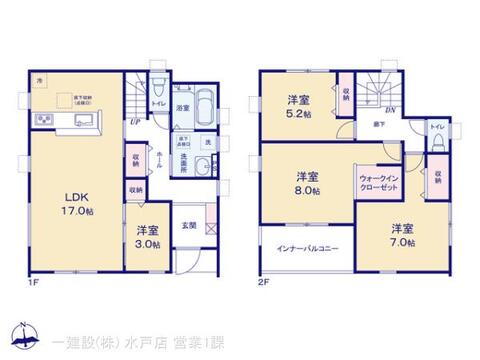 リーブルガーデン水戸双葉台第8 間取り3