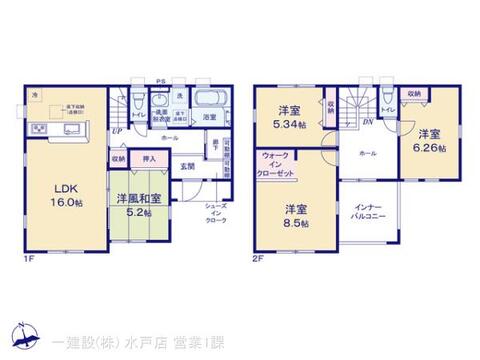 リーブルガーデン水戸堀町23 間取り1
