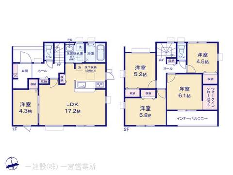 リーブルガーデン愛西市佐屋町宅地 間取り9