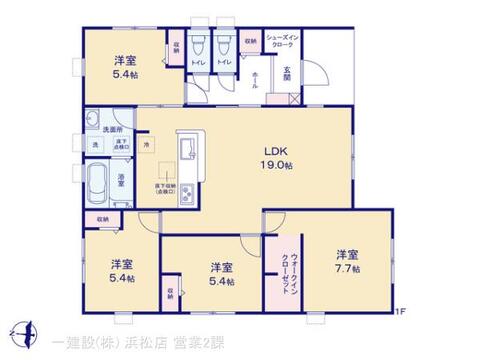 リーブルガーデン磐田市匂坂中第1期 間取り1