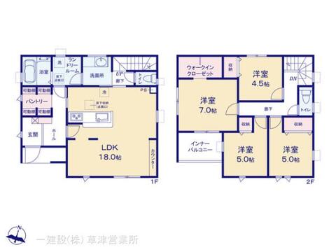 リーブルガーデン宇治市宇治下居 間取り1