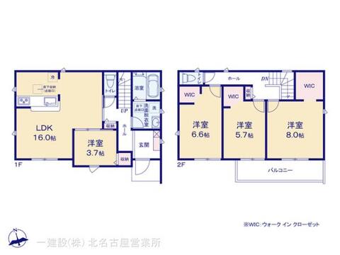 リーブルガーデンあま市美和小学校東 間取り3