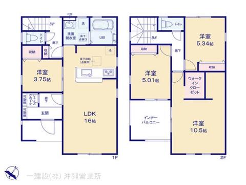 リーブルガーデン宜野湾市我如古第２ 間取り3