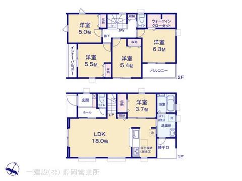 リーブルガーデン島田市道悦4丁目 間取り1