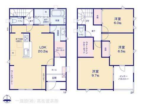 リーブルガーデン高松市仏生山町第七 間取り1