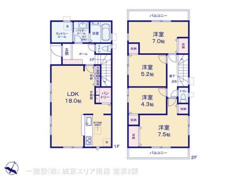 リーブルガーデン草加両新田東町 間取り1