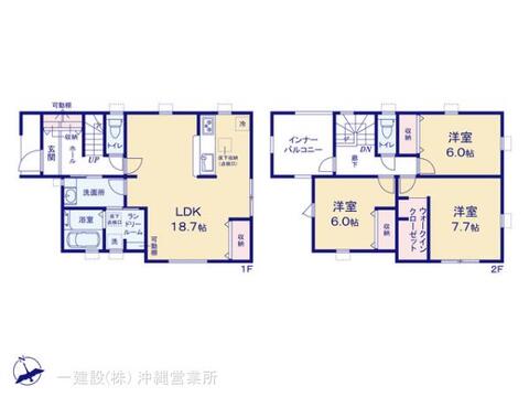 リーブルガーデン南城市玉城前川 間取り3