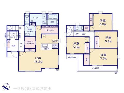 リーブルガーデン丸亀市三条町第二 間取り1