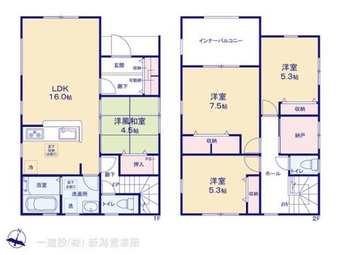 リーブルガーデン西区坂井東第１ 間取り1