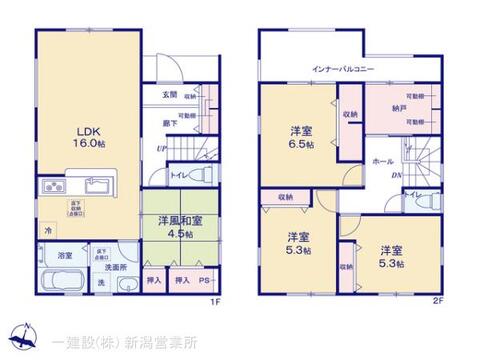 リーブルガーデン西区坂井東第１ 間取り3