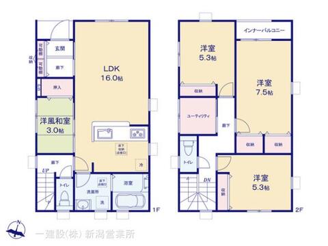 リーブルガーデン東区河渡第２ 間取り1