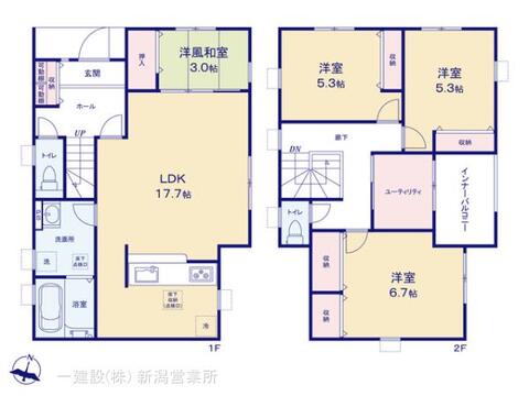 リーブルガーデン東区河渡第２ 間取り3
