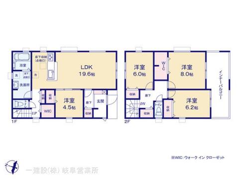 リーブルガーデン岐阜市第3中川原 間取り1