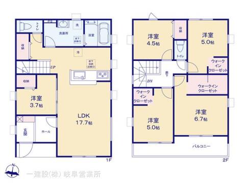 リーブルガーデン岐阜市第4中川原 間取り1