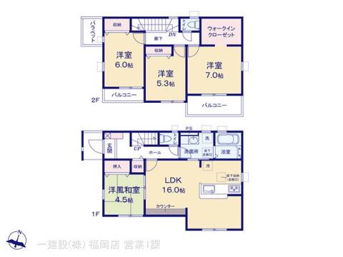 リーブルガーデン東区舞松原２丁目 間取り3