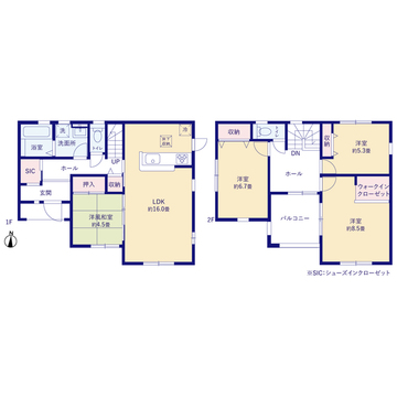 リーブルガーデン安中市板鼻 間取り1