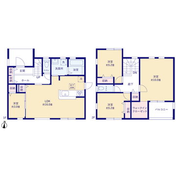 リーブルガーデン安中市板鼻 間取り3