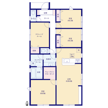 リーブルガーデン岩国市川口町1丁目 間取り1