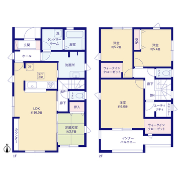 リーブルガーデン岩国市川口町1丁目 間取り3