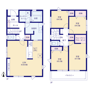 リーブルガーデン岩国市川口町1丁目 間取り5