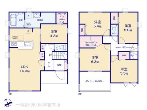 リーブルガーデン西尾第82米津町 間取り1