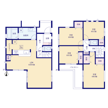リーブルガーデン木更津市祇園３丁目 間取り1