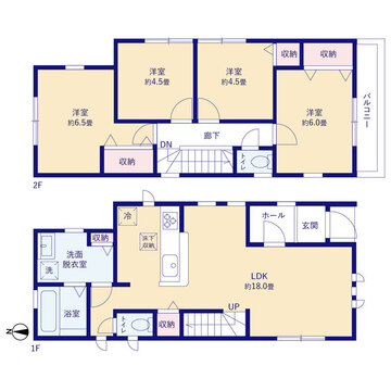 リーブルガーデン真間５丁目 間取り1