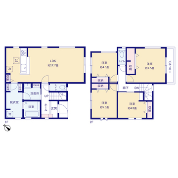 リーブルガーデン川越中台 間取り1