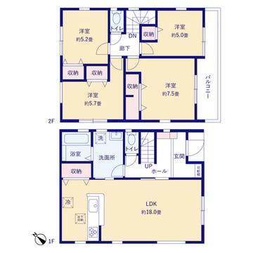 リーブルガーデン川越中台 間取り3