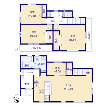 リーブルガーデン川越中台 間取り13