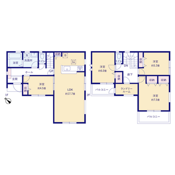 リーブルガーデン川越中台 間取り13