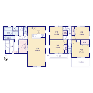 リーブルガーデン川越中台 間取り13