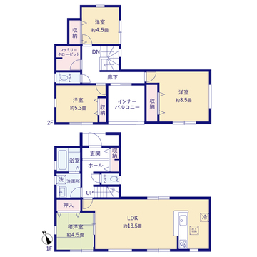 リーブルガーデン宇城市松橋町きらら第二 間取り1