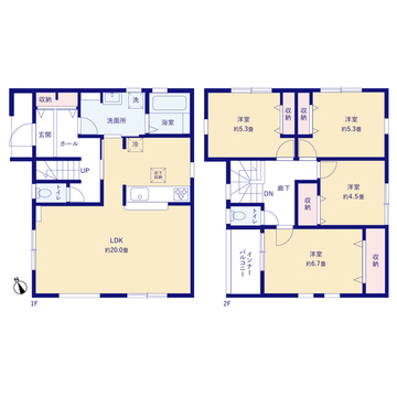 リーブルガーデン宇城市松橋町きらら第二 間取り3