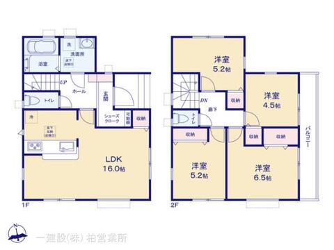 リーブルガーデン松戸市二ツ木 間取り1