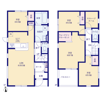 リーブルガーデン高崎市新町第８ 間取り1