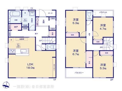 リーブルガーデン蓮田市西新宿 間取り3